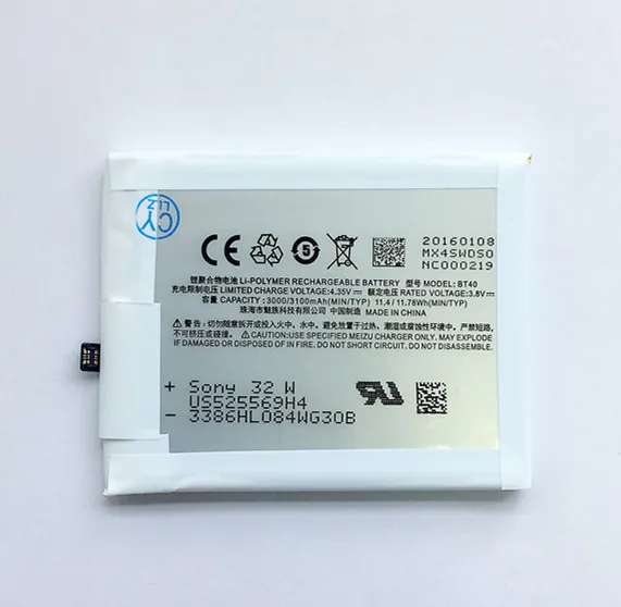 Высокое качество новый оригинальный MX 4 батарея для Meizu MX4 3100 мАч BT40 BT 40 BT-40 батареи