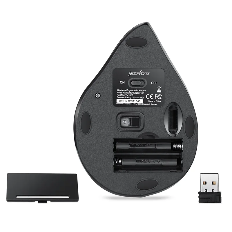 Новое поступление Perixx PERIMICE 718R эргономичная Вертикальная 2 4G USB Беспроводная