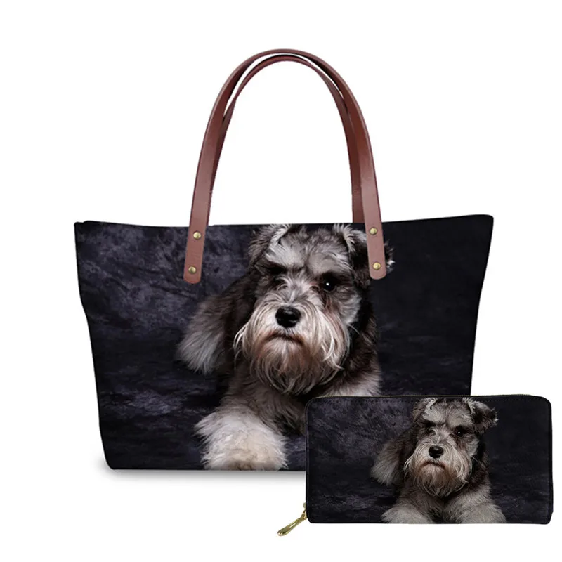 H204ALZ21 FORUDESIGNS/сумка через плечо с принтом йоркширского терьера женская сумка с короткими ручками Повседневная сумка большой вместимости сумки Bolsa Feminina - Цвет: H204ALZ21