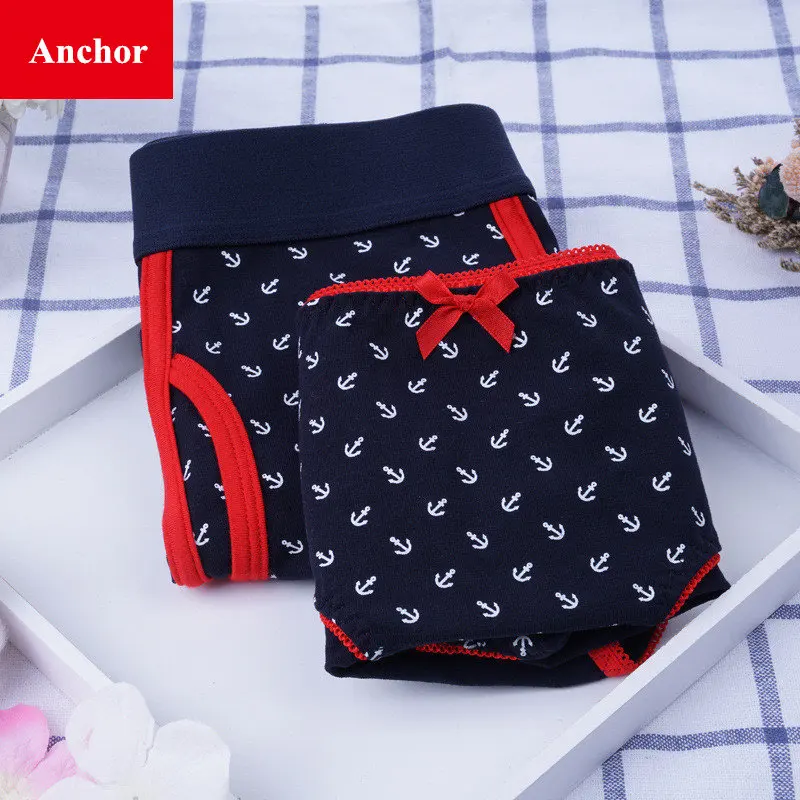 Нижнее белье для влюбленных женские трусы с мелким цветочным якорем сексуальные