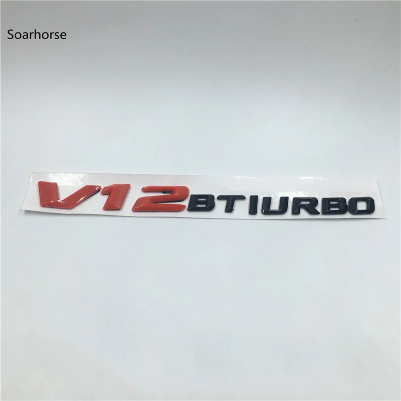 V8 V12 BITURBO задние буквы боковое крыло эмблема для Mercedes Benz cla W203 W204 W211 W176 W124 W212