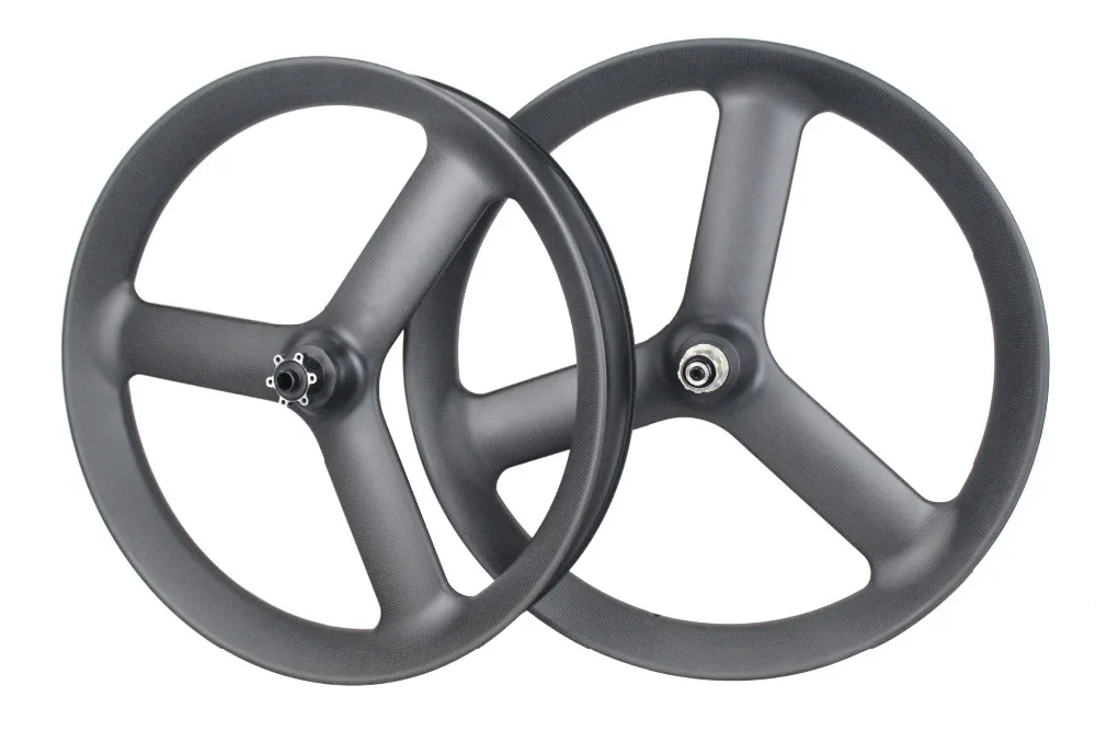 2020 MIRACLE Tri 3 Spok толстые велосипедные карбоновые колеса 90 мм трубчатые QR или Axle 26er