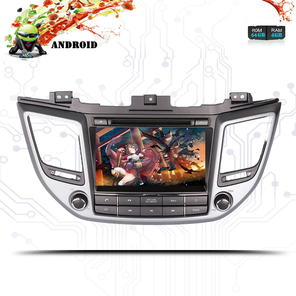 Восьмиядерный 4 Гб ОЗУ 64 ГБ Android 9 0 автомобильный DVD GPS Navi мультимедийный плеер