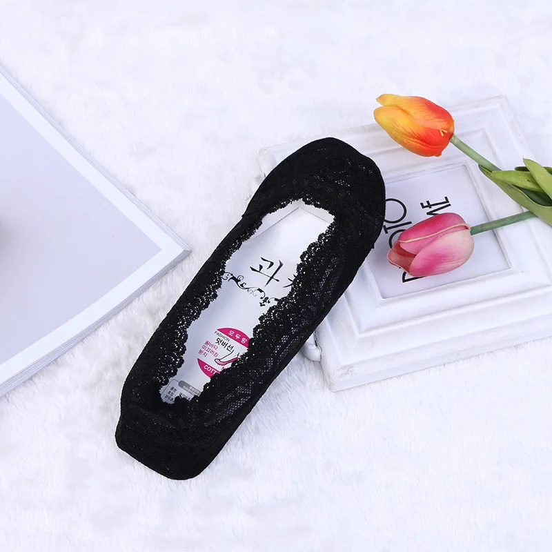 5 парт/лот женские носки из хлопчатобумажной смеси Нескользящие невидимые