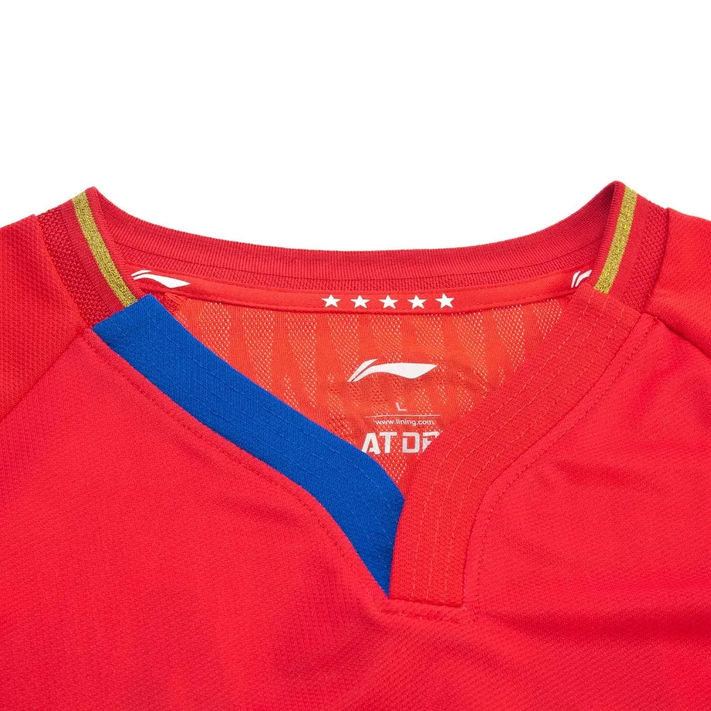 Li Ning мужской костюм для соревнований по настольному теннису национальная