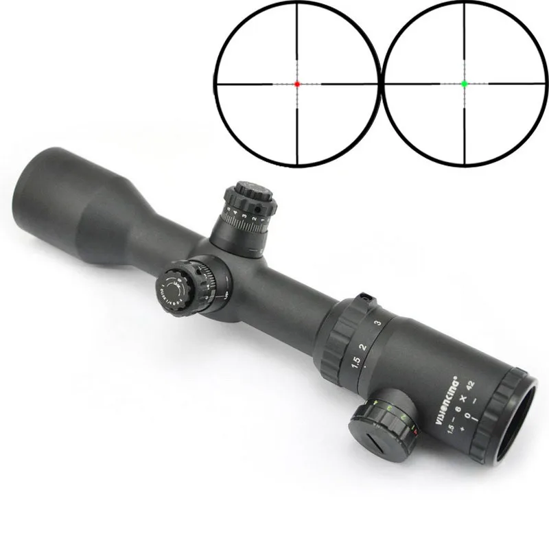 Прицел Visionking 1,5-6x42 Mil-Dot 30 мм IR охотничьи прицелы тактический военный прицел Прицелы для 223 308 30-06 AR15 AK