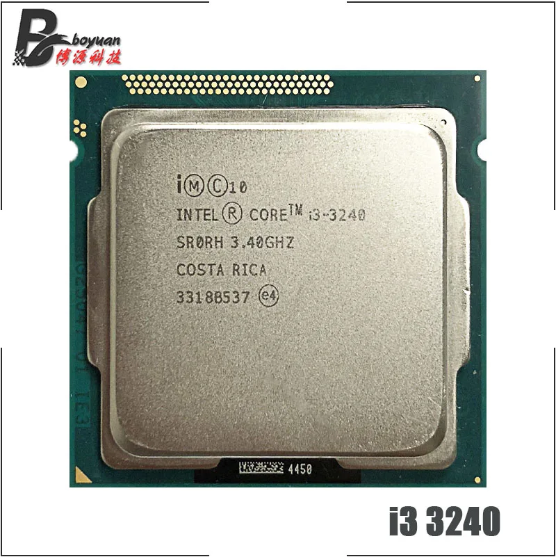 Intel Core i3-3240 i3 3240 3,4 ГГц двухъядерный процессор Процессор процессор 3 м 55 Вт LGA 1155