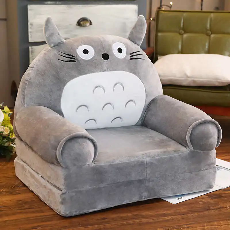 Totoro Ленивый Kawaii диван детский диван татами мультфильм складной диван плюшевая игрушка креативная спинка детский подарок на день рождения хорошее качество - Цвет: Totoro