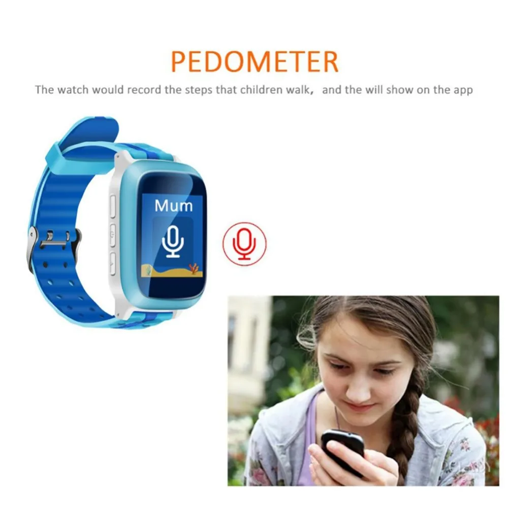 DS18 детские GPS умные часы детский монитор здоровья безопасный телефон + LBS GPRS SOS