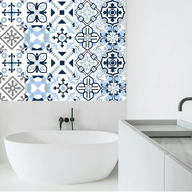 Средиземноморский стиль самоклеющаяся плитка художественная Наклейка на стену