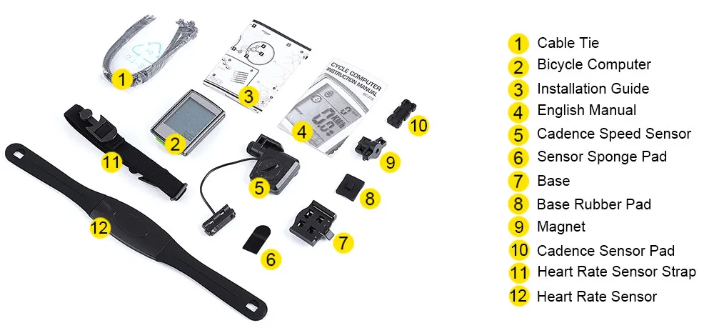 Профессиональный велосипедный компьютер беспроводной Велосипедный Спидометр