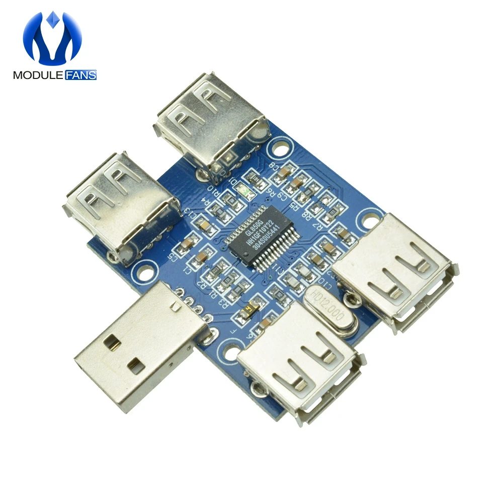 DC 5V usb хаб USB2.0 HUB концентратор 4 муфтовый стыковочный USB плата расширения Модуль Diy