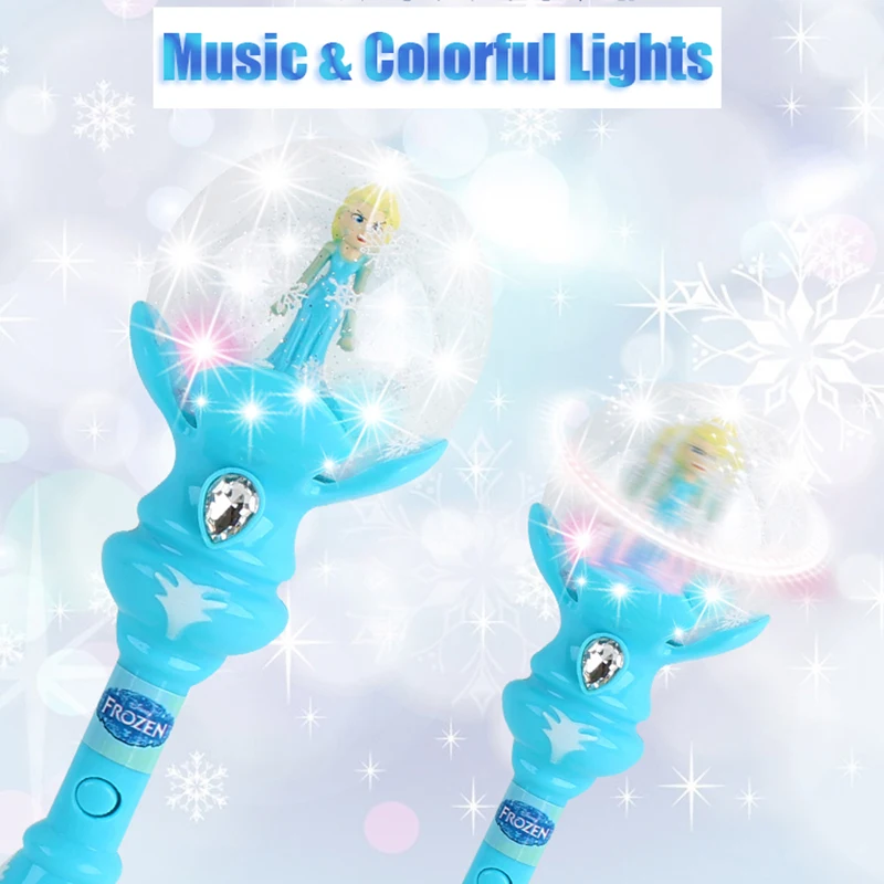 Светодиодный светильник Elsa Magic Snow Wand игрушки для девочек аниме волшебные палочки
