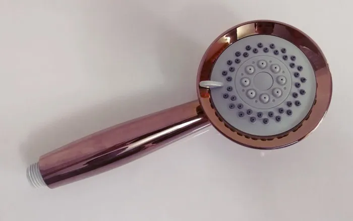 only shower Розовое золото ручной душ ABS 3 функции ручная душевая головка и 150 см душевой шланг и ABS держатель для душа SH909 - Цвет: only shower