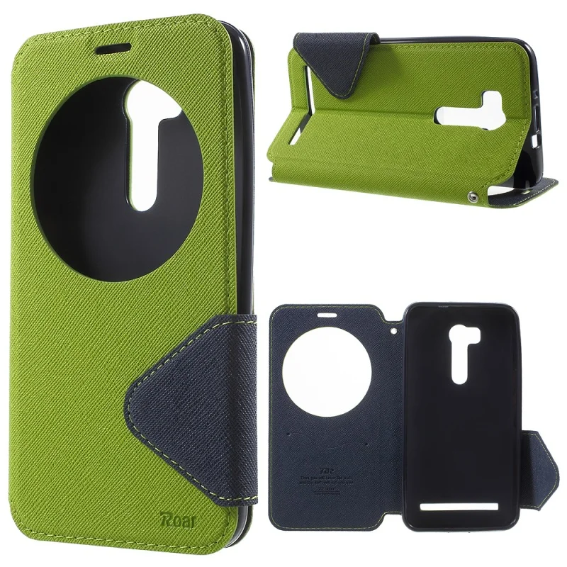 ROAR KOREA Flip Case for Asus ZenFone Go/Go TV ZB551KL Cover Bi-Color Window Leather Protective Go Coque | Мобильные телефоны и