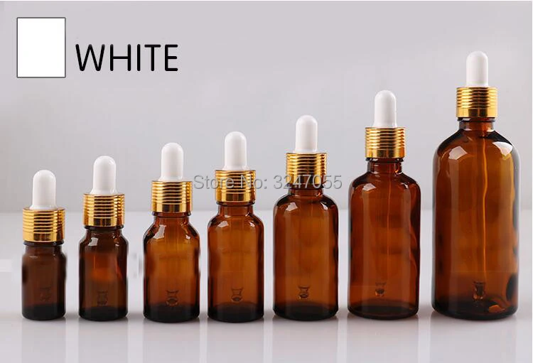 5ml10ml15ml20ml30ml50ml100ml пустой коричневый стеклянный флакон эфирного масла самодельный
