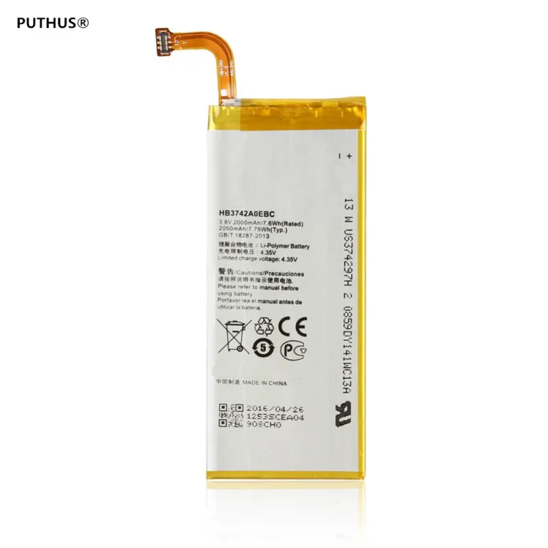 Абсолютно Новый 3 8 В 2000 мАч HB3742A0EBC Аккумулятор для Huawei Ascend P6 P6-U06 p6-c00/Ascend G6 G620 G621 G620s