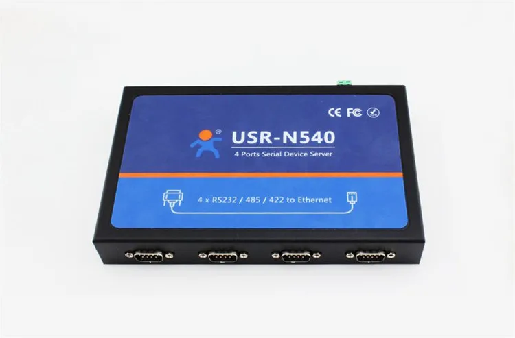 USR N540 RS232 серийный Rj45 преобразователь 4 порта Серийный RS485 RS422 в Lan Ethernet Поддержка