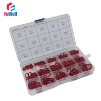 225pcs red silicon o ring seal kit 15 different sizes o ring washer gasket assortment with case