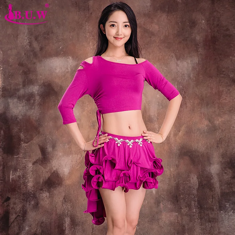 Женский костюм для танца живота BUW комплект из двух предметов: топ с коротким