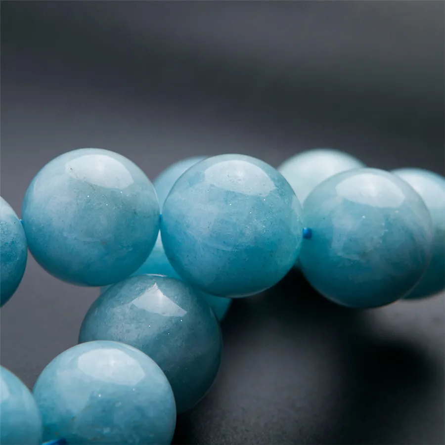 Натуральный Синий Аквамариновый драгоценный камень 20 мм кристалл большая