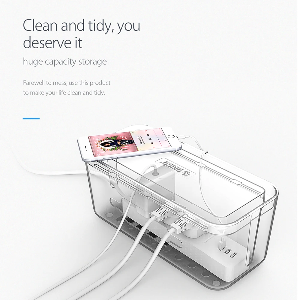 Пластиковый ящик для хранения проводов и кабелей|cable management|cable organizer windercable winder |