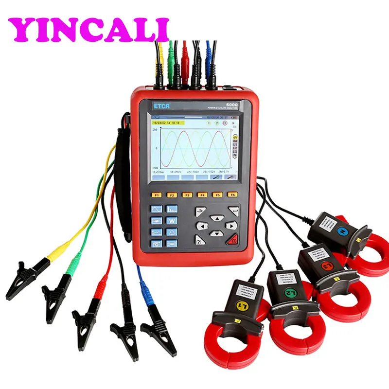 Высококачественный анализатор качества мощности ETCR5000 3 фазный