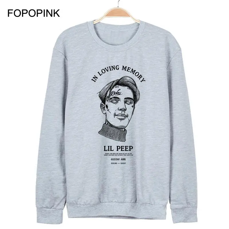 Большие мужские толстовки с капюшоном памятью хип-хоп Lil Peep Crybaby на тему любви Poleron