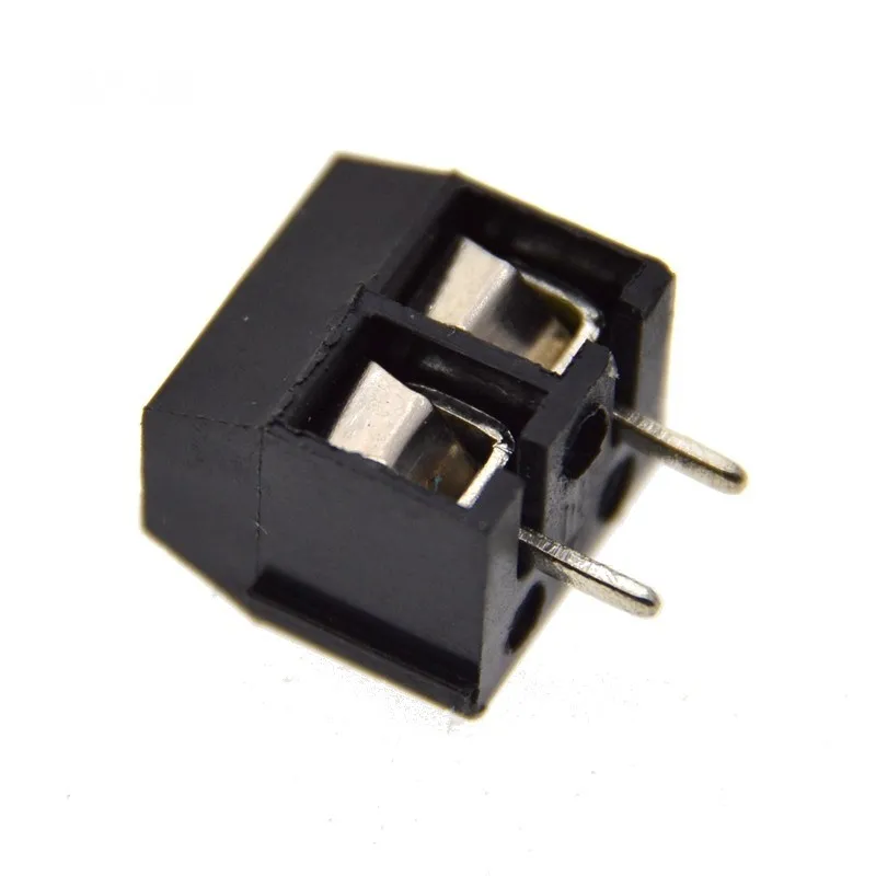 20 шт./лот KF301 2P 5.0 винт 2Pin 5 0 мм прямой штифт PCB блок черный|lot lot|screw pcbscrew lot |