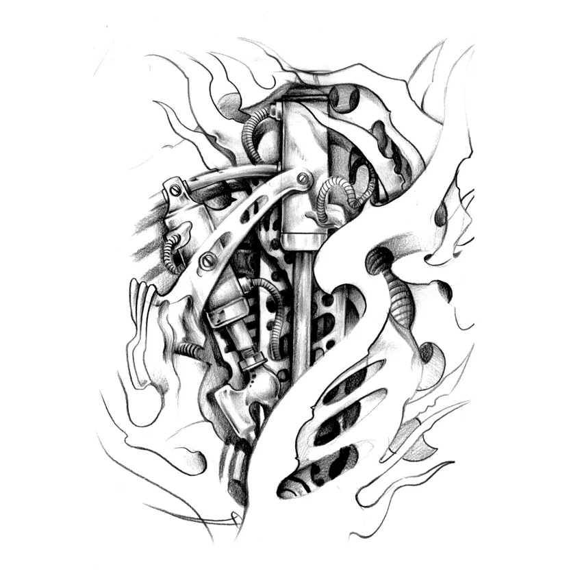 Тату машинка для татуировок с хной водостойкая|tattoo sleeve|tattoo sticker machinetatoo body art |