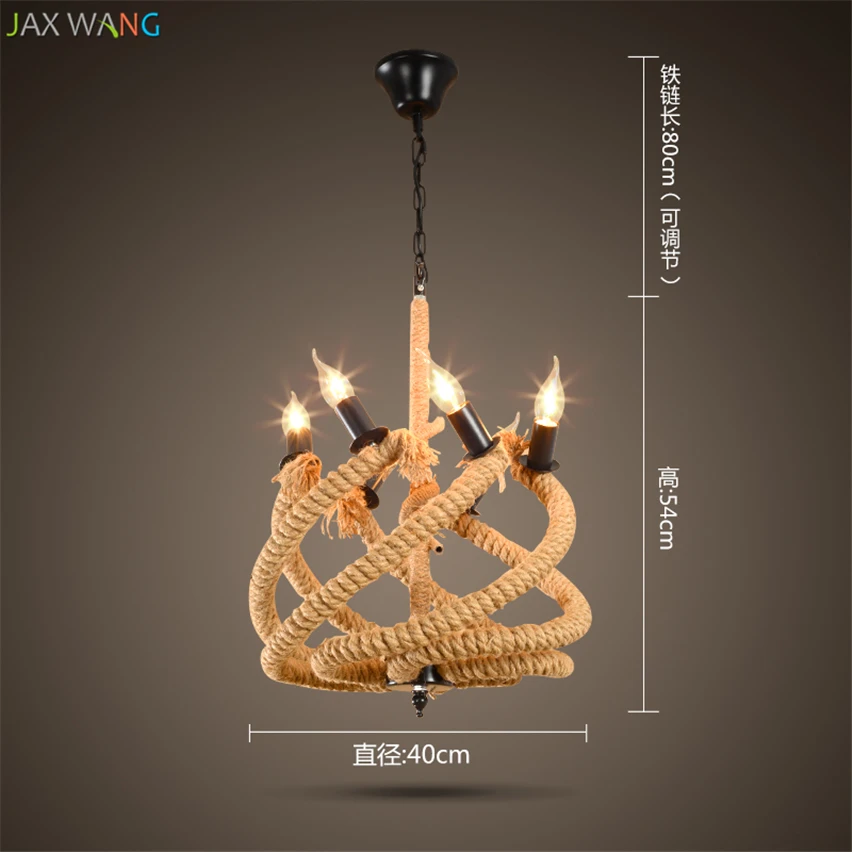 Винтажный Ретро Китайский подвесной светильник в Юго-Восточной Азии для