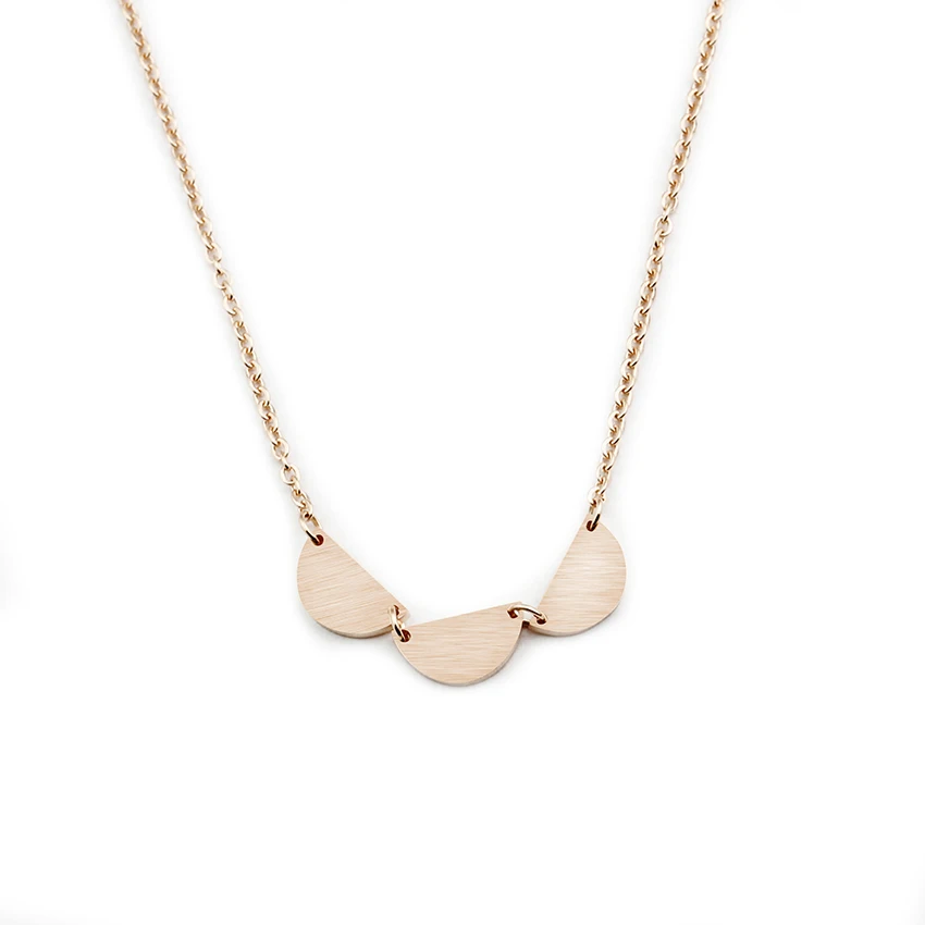 Bff подарок простой Bijoux чокер колье Половина круглые подвески женские ювелирные