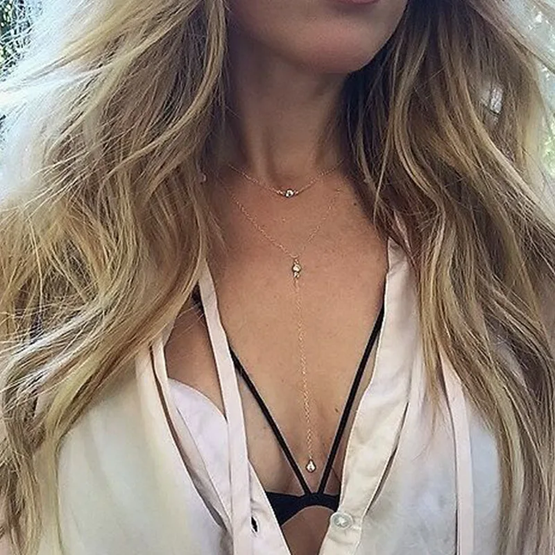 Surou Western Ornaments Summer Beautiful Sexy Water Drill Tassels Women Hand Necklace Bijouterie | Украшения и аксессуары