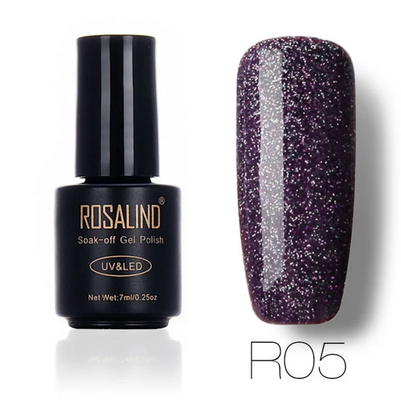 ROSALIND 7 мл натуральная смола Гель лак для ногтей Живопись гель фиолетовый цвет УФ