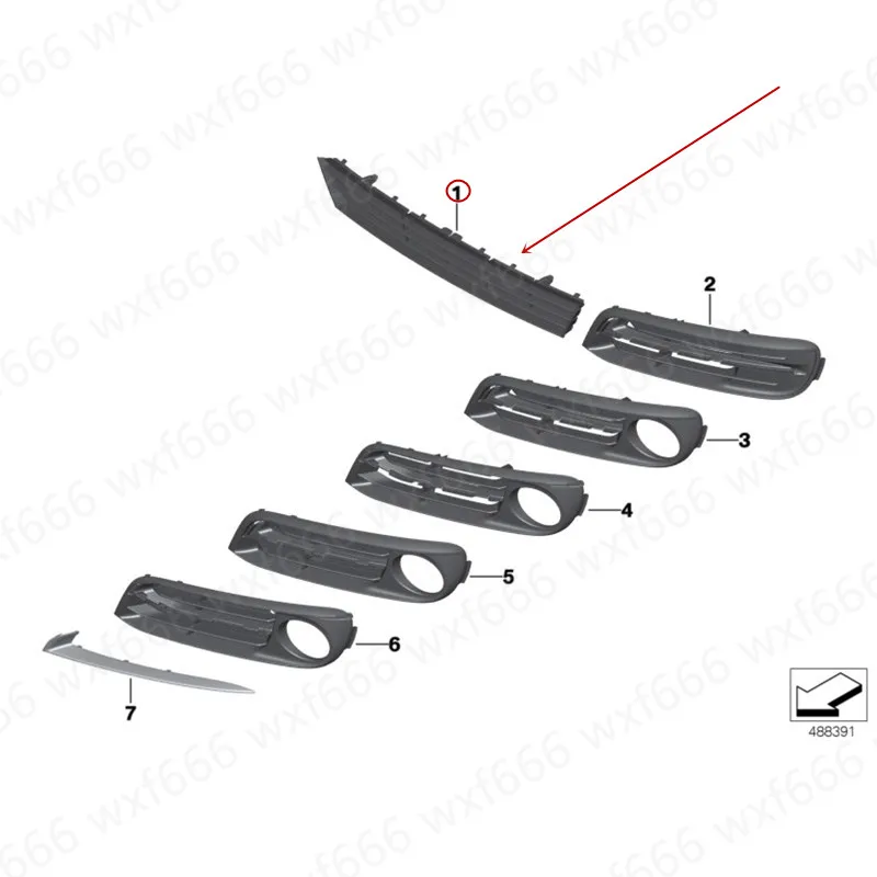 Автомобильный передний бампер вентиляционная сетка решетка F10b mwF18 воздушный