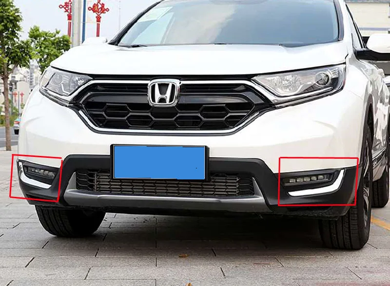 Для HONDA CRV корпус боковой двери автомобиля из нержавеющей стали и передняя противотуманная фара рельефная Накладка для отделки украшения CR-V