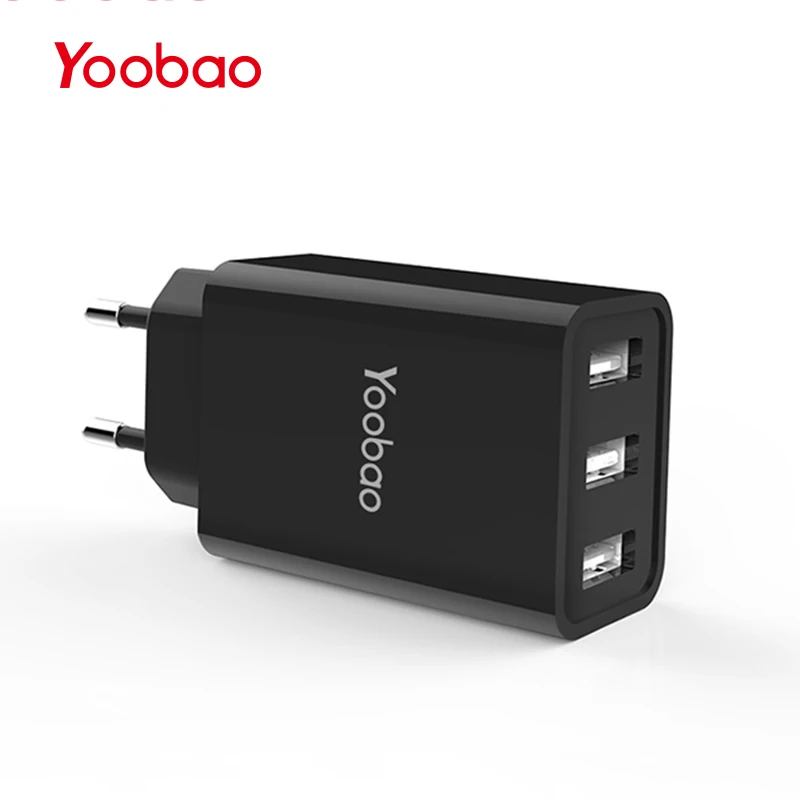 Yoobao 723 USB Зарядное устройство 5V3. 4A Универсальный Портативный стены 3 Порты и