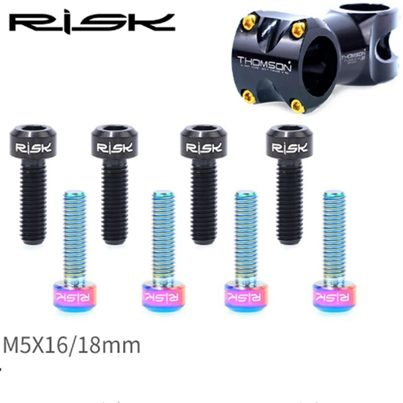 

6 шт., фиксированные болты из титанового сплава, M5 * 16/18 мм