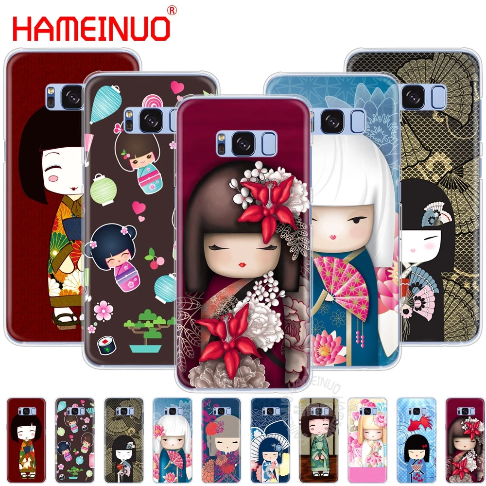 HAMEINUO kawaii Japanese Kokeshi Doll чехол для сотового телефона Samsung Galaxy S9 S7 edge PLUS S8 S6 S5 S4 S3 MINI|cover