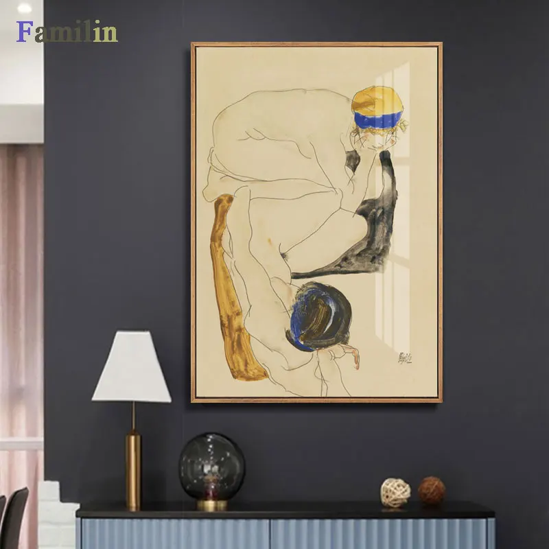 

Картина Familin "Егон Шиеле Абстрактный Ретро" на холсте