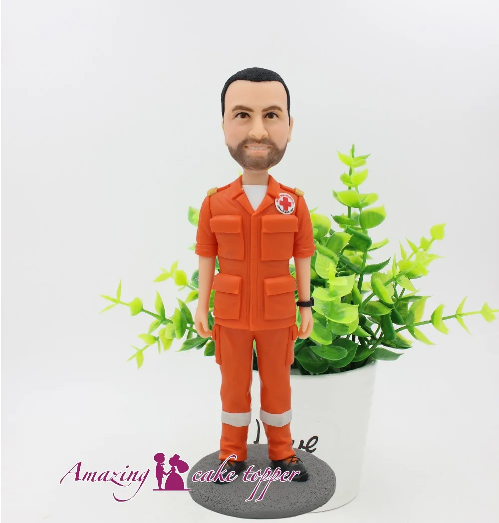 

2019 AMAZING CAKE TOPPER Toys Handsome and charming young man And Groom Gifts Ideas Customized Figurine Valentine's Day