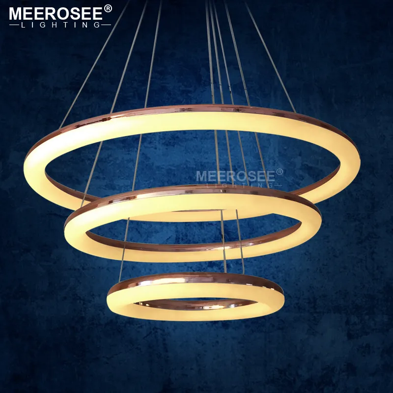 Современные светодиодные подвесные светильники акриловое кольцо Подвесная