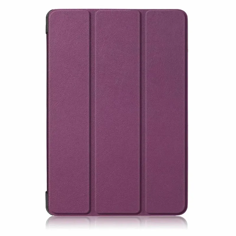 Purple Магнитный кожаный чехол-подставка с принтом для huawei MediaPad T5 10 AGS2-W09 AGS-L09 Honor Pad 5 10,1 дюймов, чехол для планшета+ пленка+ ручка - Цвет: Purple