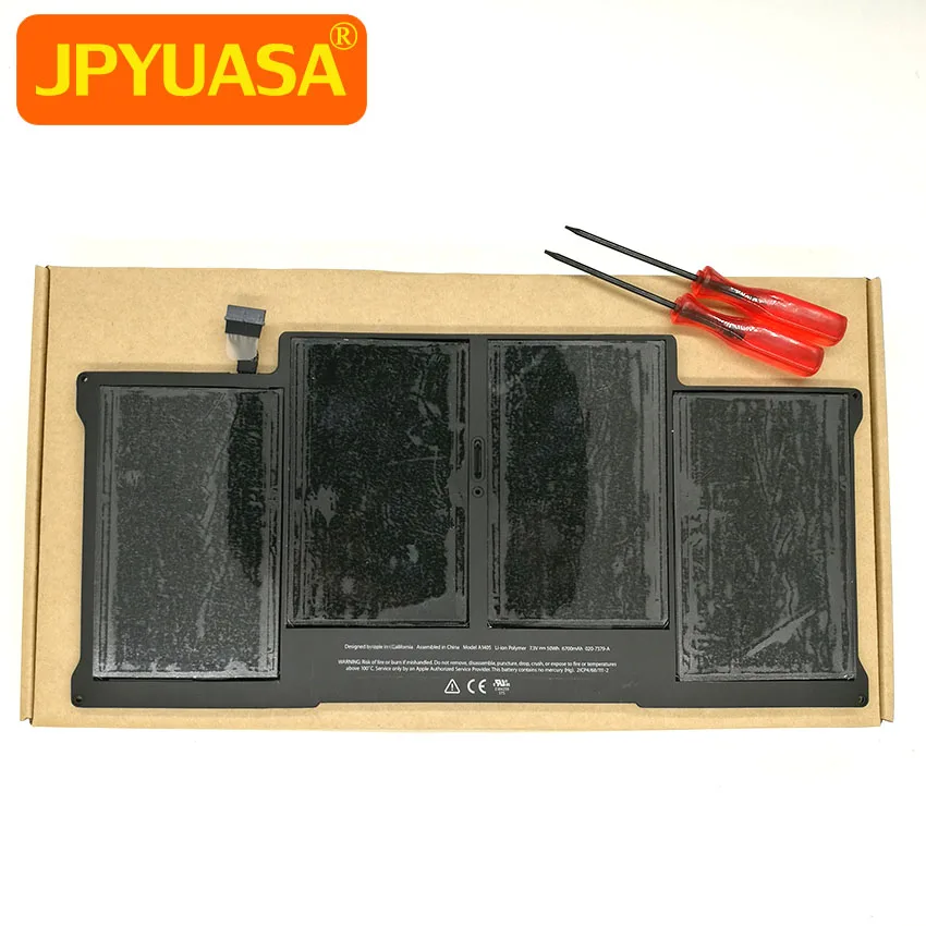 Подлинная новая батарея A1405 для Macbook Air 1" A1369 A1466 Mid 2011 Mid 2012 7,3 V 50Wh
