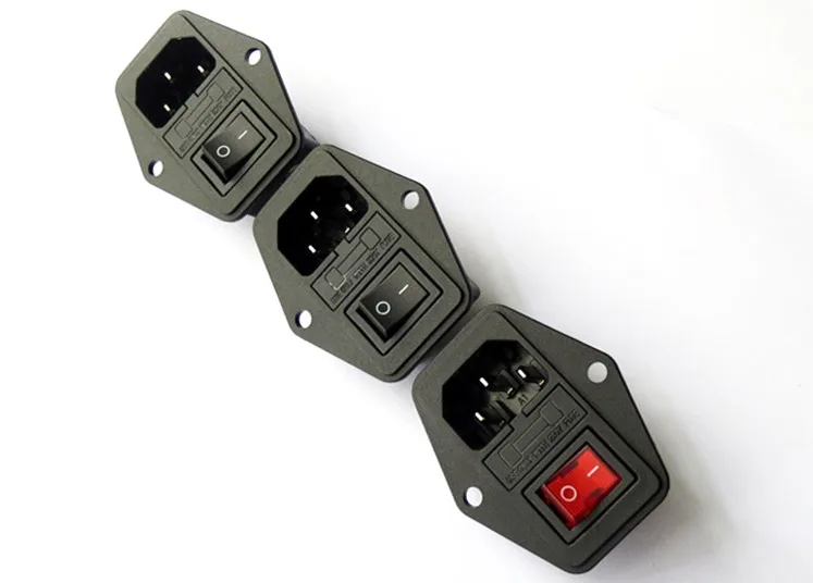 Высококачественная Черная красная переменный ток 2017 в 10 А 3 контактная розетка