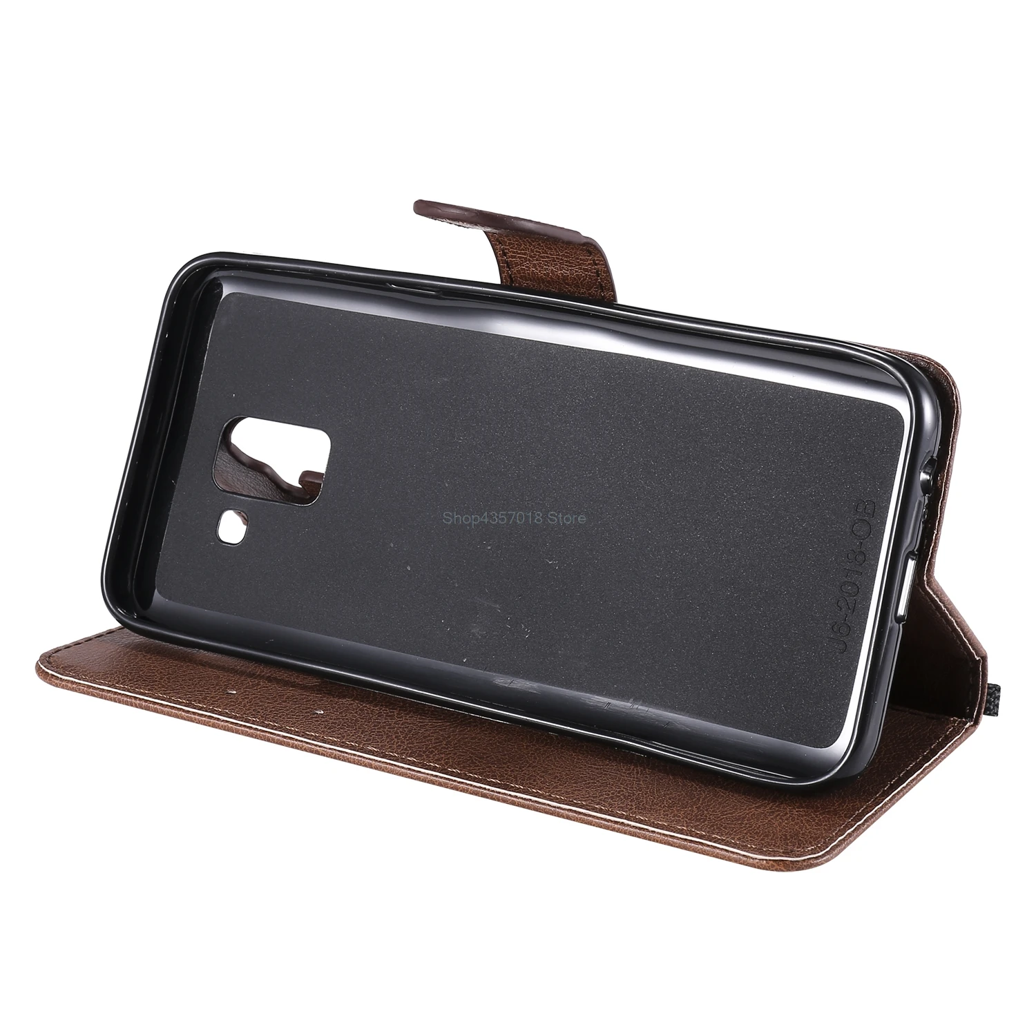 Чехол книжка для Samsung Galaxy J2 J4 J6 J 6 J7 J8 2018 J600 J600F J600F/DS кожаный чехол бумажник J1 J3 J5 2016