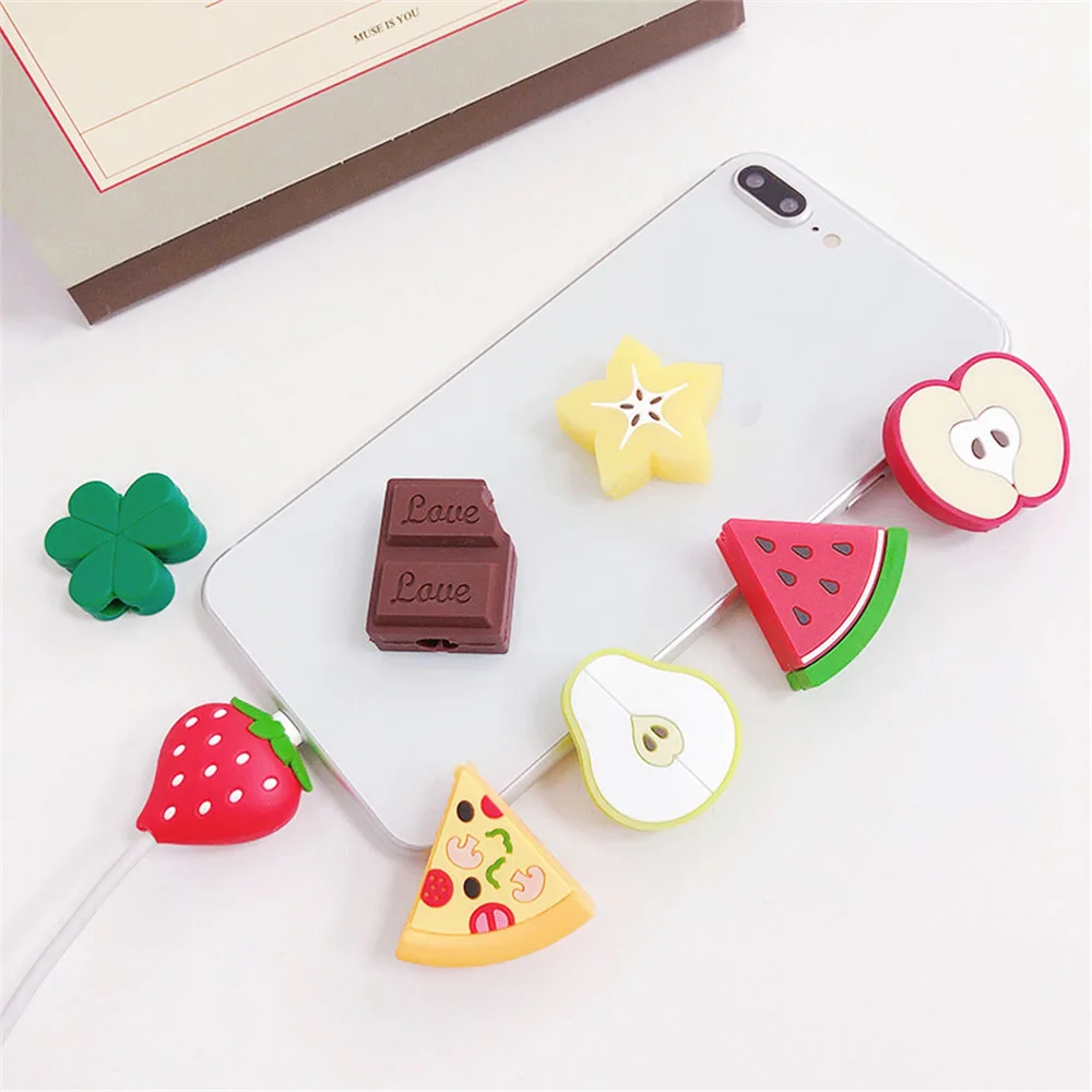 1 шт. Kawaii защита кабеля в форме фруктов usb кабель для сматывания проволоки