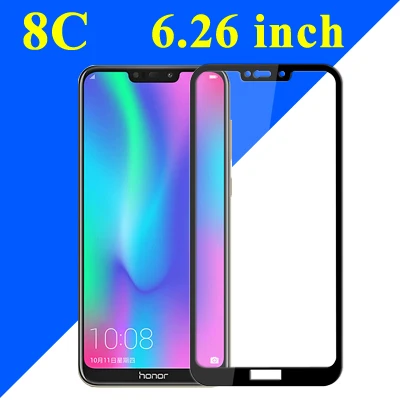 Закаленное стекло на huawei Honor 8X Max Защитная пленка для экрана X8 8C Защитная 8A Броня пленка Xonor 8 X Mah Honer C8 Homor A C Onor - Цвет: Honor 8C