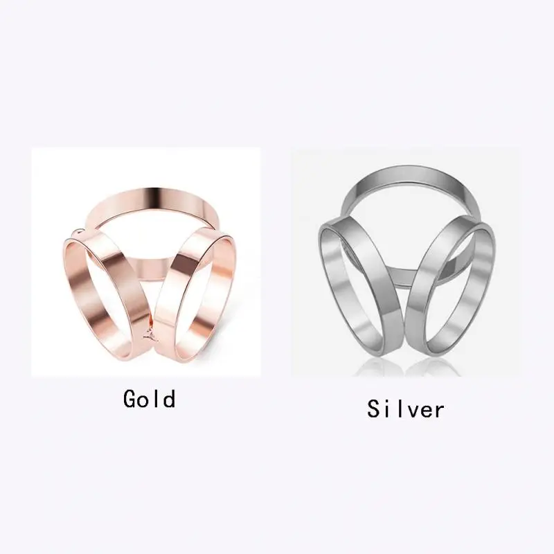 Шарф пряжкой Потрясающие трио шарф шелковый пряжки клип слайд Jewelry Брошь носить в