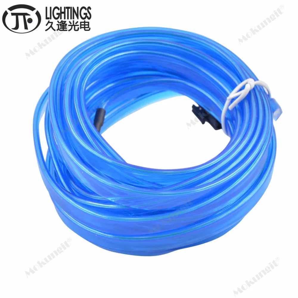 10 шт. видов цветов Стайлинг автомобиля 5 м Гибкий неоновый свет светящийся EL wire